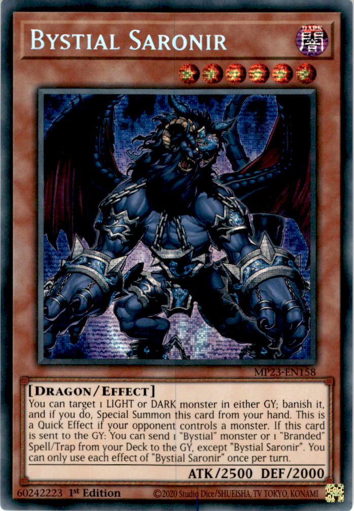 Bystial Saronir - MP23-EN158 - Secret Rare 1st Edition