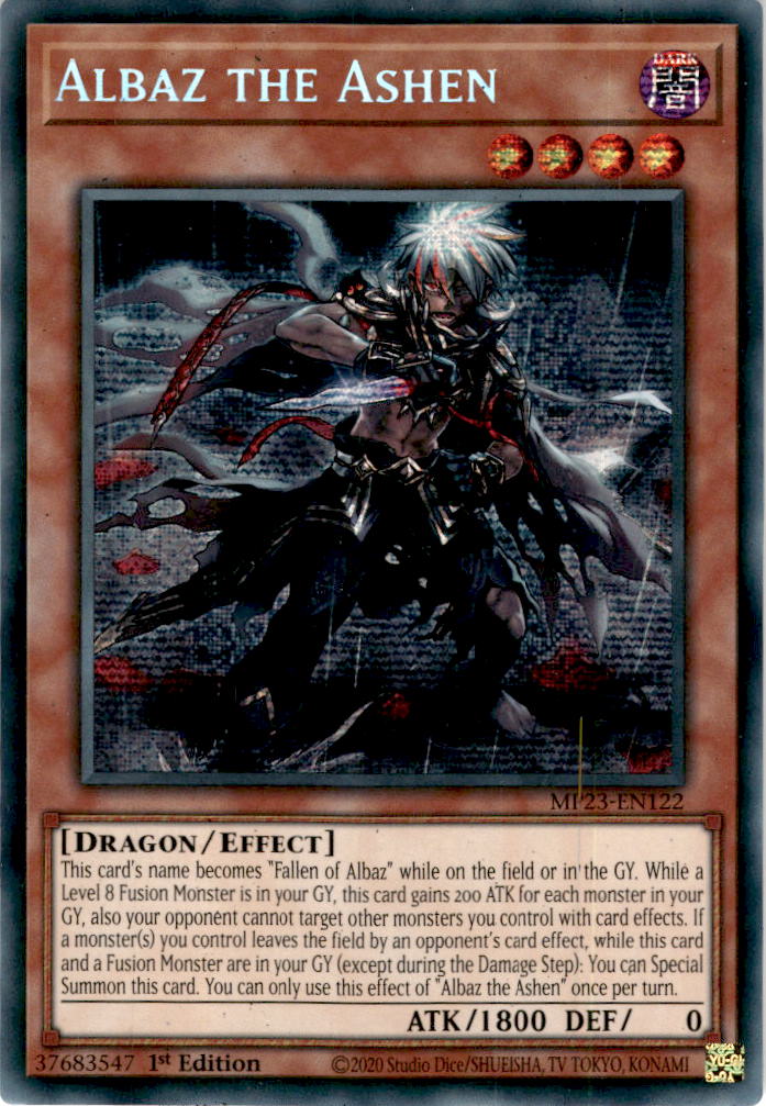ashen yugioh cards Albaz The Ashen - Mp23-en122