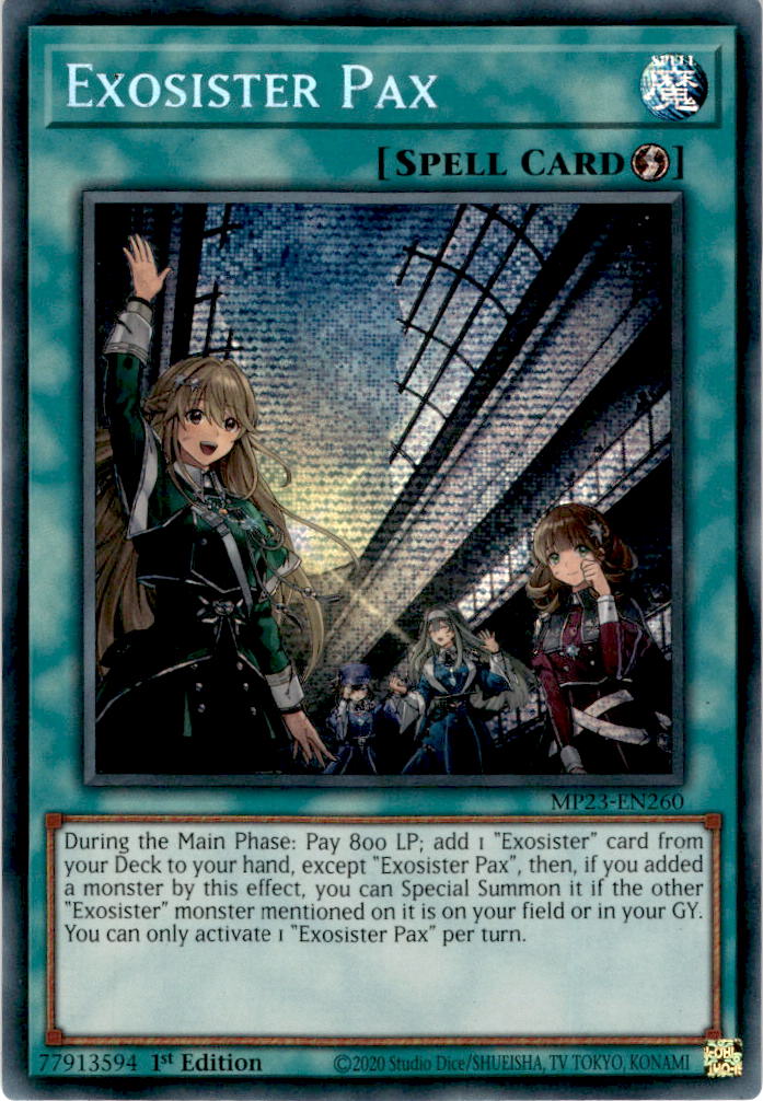 Exosister Pax - MP23-EN260 - Secret Rare 1st Edition