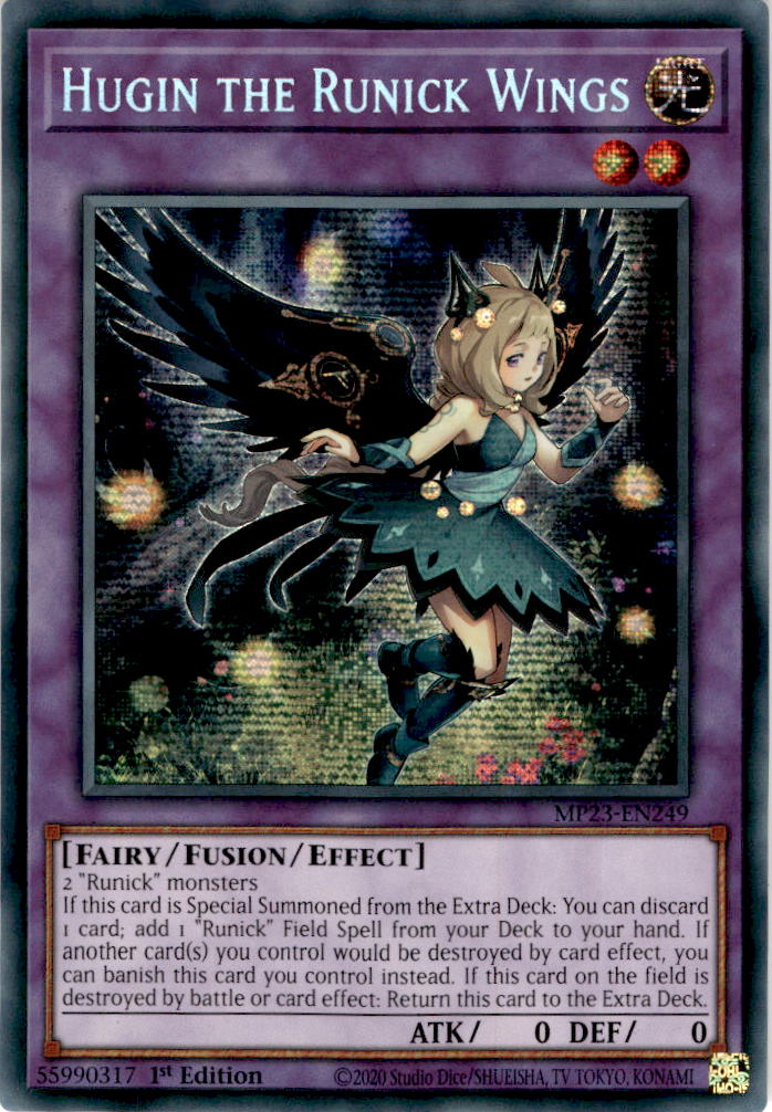 Hugin the Runick Wings - MP23-EN249 - Secret Rare 1st Edition