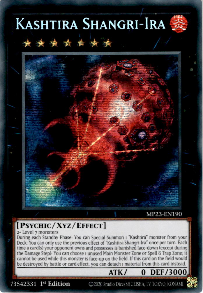 Kashtira Shangri-Ira - MP23-EN190 - Secret Rare 1st Edition
