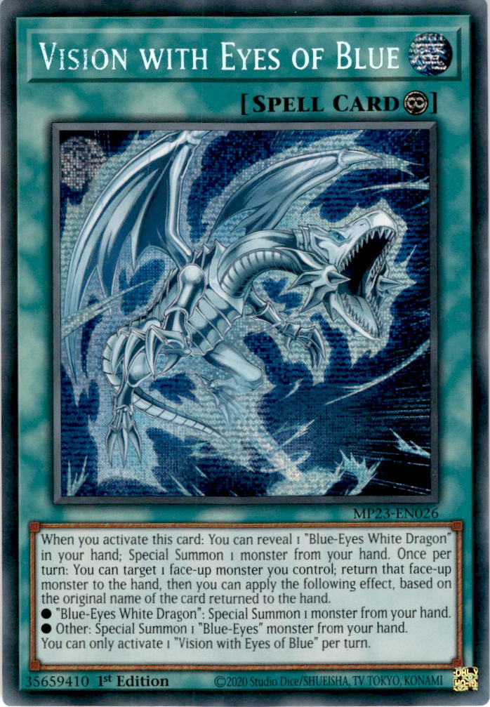 Vision with Eyes of Blue - MP23-EN026 - Secret Rare 1st Edition