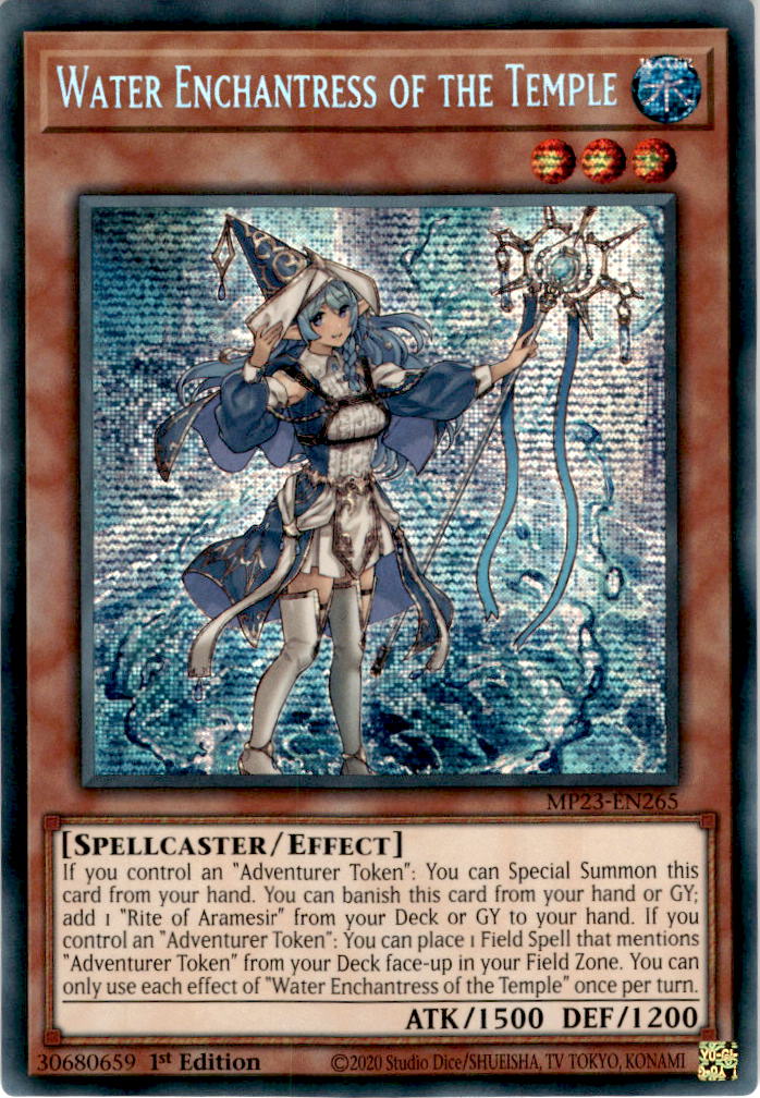 Water Enchantress of the Temple - MP23-EN265 - Secret Rare 1st Edition