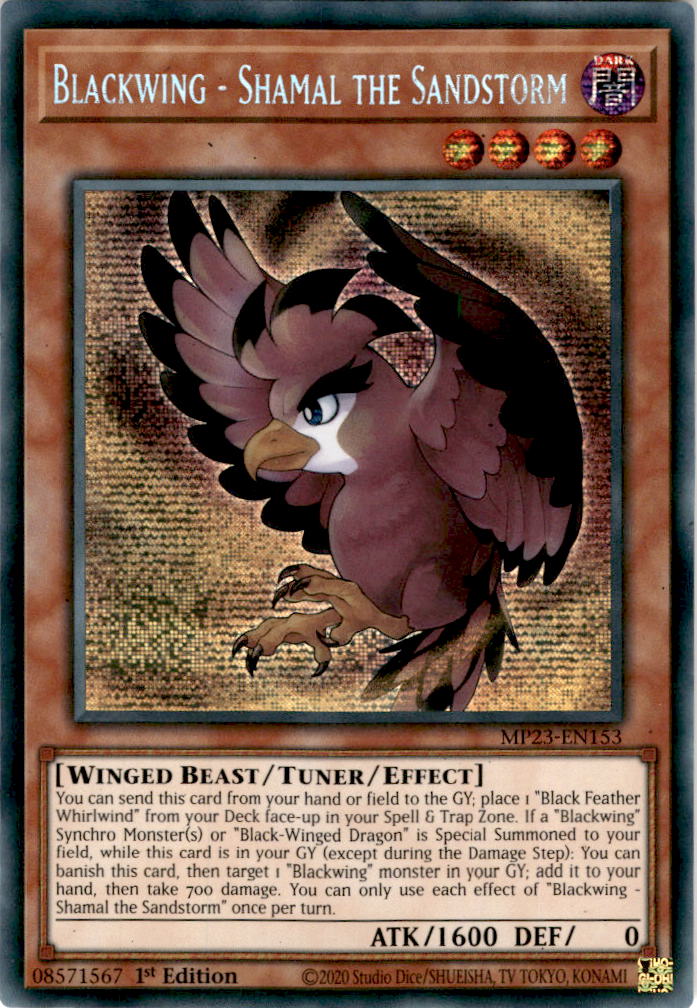 Blackwing - Shamal the Sandstorm - MP23-EN153 - Secret Rare 1st Edition