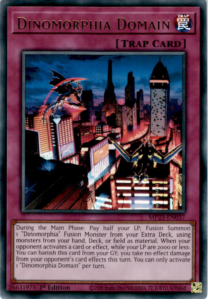 Dinomorphia Domain - MP23-EN037 - Ultra Rare 1st Edition