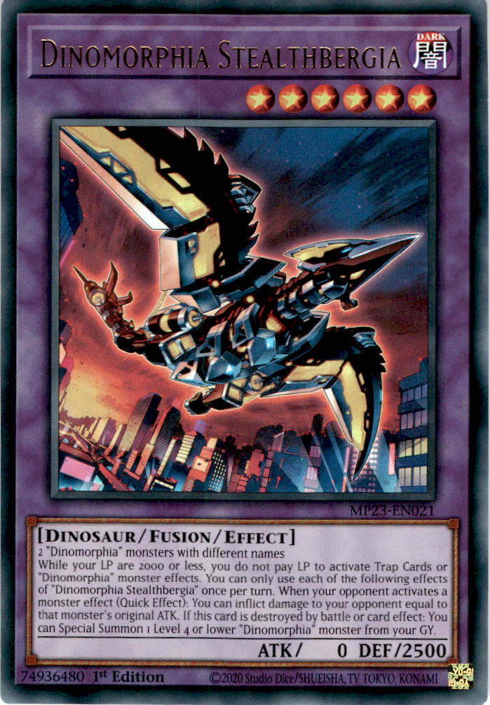 Dinomorphia Stealthbergia - MP23-EN021 - Ultra Rare 1st Edition