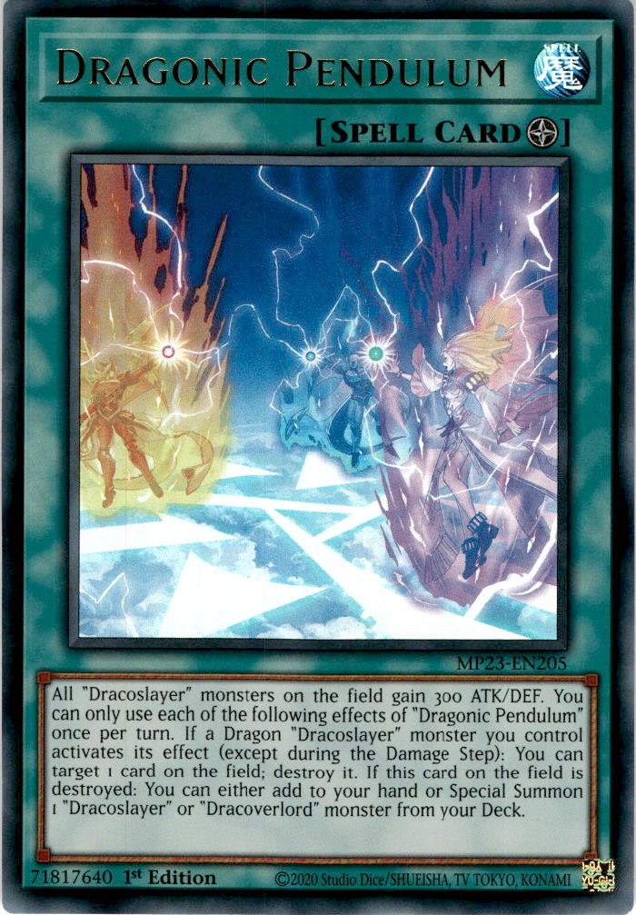 Dragonic Pendulum - MP23-EN205 - Ultra Rare 1st Edition
