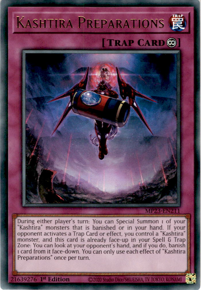 Kashtira Preparations - MP23-EN211 - Ultra Rare 1st Edition