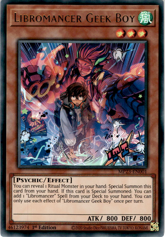 Libromancer Geek Boy - MP23-EN001 - Ultra Rare 1st Edition