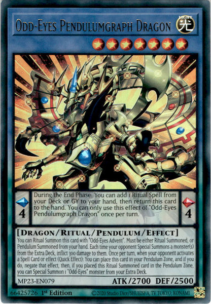 Odd-eyes Pendulumgraph Dragon - Mp23-en079