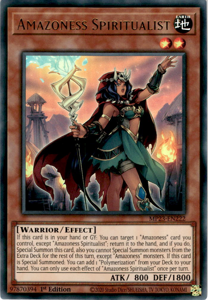 Amazoness Spiritualist - Mp23-en222 - Ultra Rare 1st Edition Cherry Collectables Amazoness Spiritualist - Mp23-en222 - Ultra Rare 1st Edition Cherry Collectables