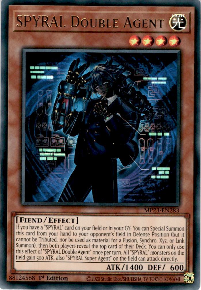 SPYRAL Double Agent - MP23-EN283 - Ultra Rare 1st Edition