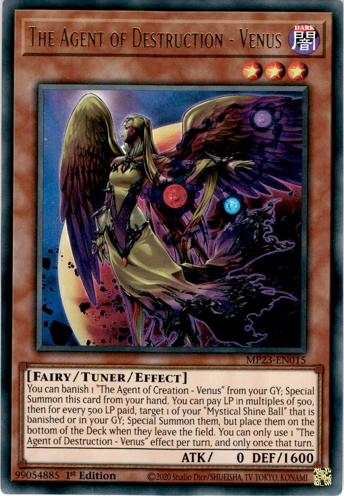The Agent of Destruction - Venus - MP23-EN015 - Ultra Rare 1st Edition