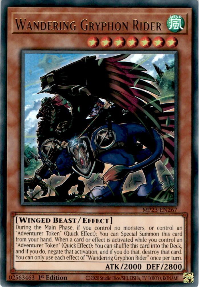 Wandering Gryphon Rider - MP23-EN267 - Ultra Rare 1st Edition