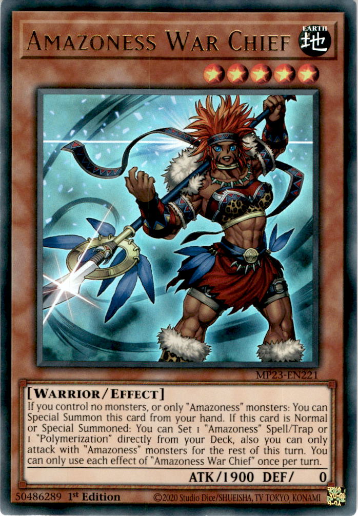 Amazoness War Chief - MP23-EN221 - Ultra Rare 1st Edition