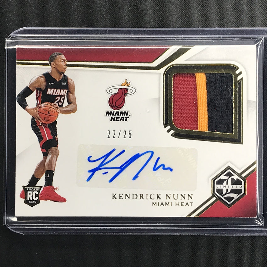 2019-20 Chronicles Limited KENDRICK NUNN Rookie Patch Auto 22/25-Cherry Collectables