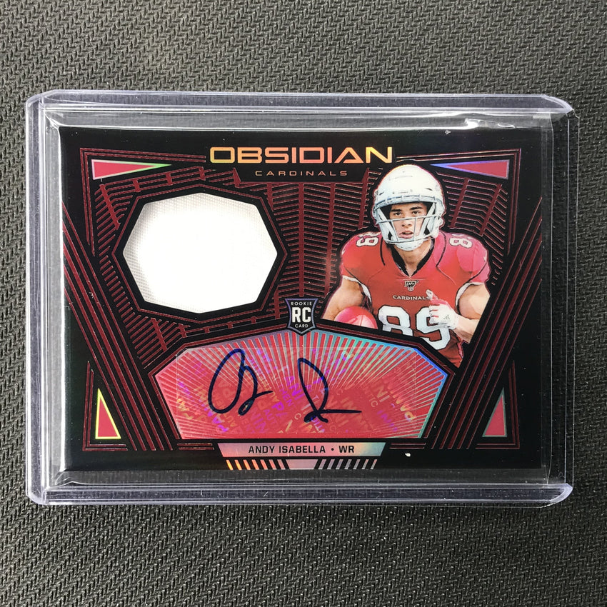 2019 Obsidian ANDY ISABELLA Rookie Patch Auto Red 9/10-Cherry Collectables