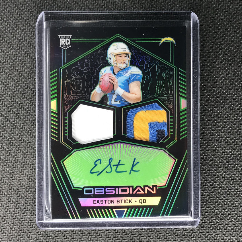 2019 Obsidian EASTON STICK Dual Rookie Patch Auto Green 46/50-Cherry Collectables