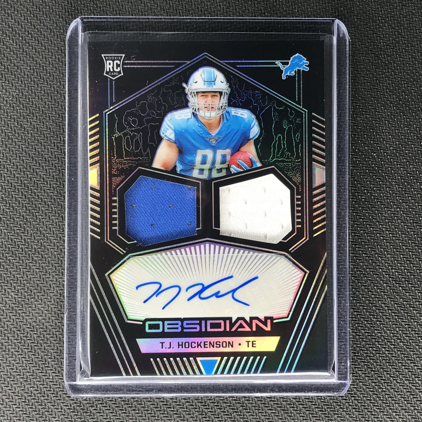2019 Obsidian TJ HOCKENSON Dual Rookie Patch Auto 17/150-Cherry Collectables