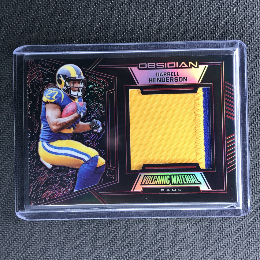 2019 Obsidian DARRELL HENDERSON Volcanic Material Patch 3/5-Cherry Collectables