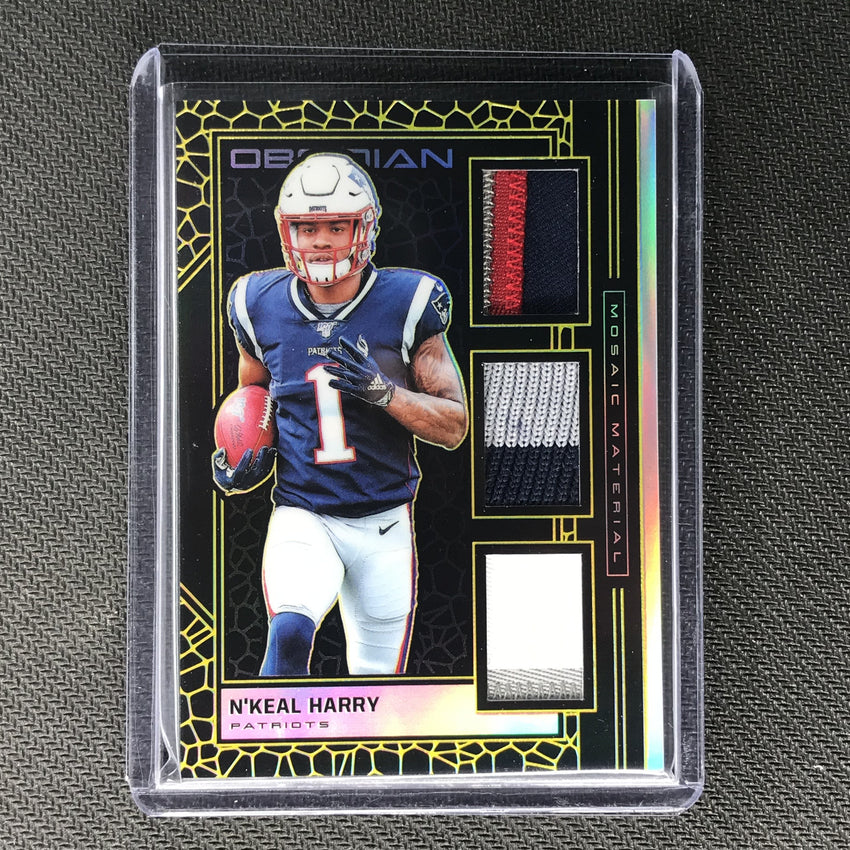 2019 Obsidian N'KEAL HARRY Mosaic Materials Triple Patch Gold 4/10-Cherry Collectables