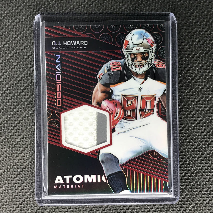 2019 Obsidian OJ HOWARD Atomic Materials Patch Red 5/5-Cherry Collectables