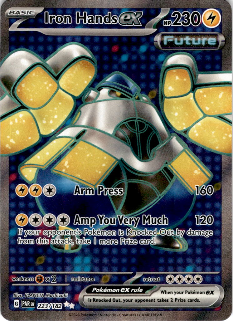 FULL ART Iron Hands ex - 223/182 - Ultra Rare Paradox Rift