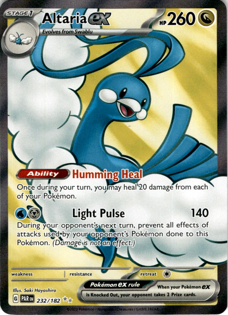 FULL ART Altaria ex - 232/182 - Ultra Rare Paradox Rift