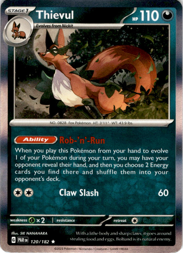Thievul - 120/182 - Holo Rare Paradox Rift