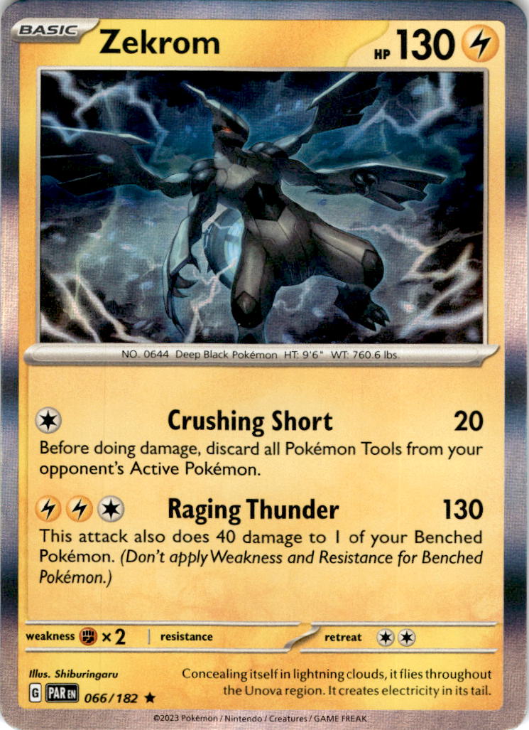 Zekrom - 066/182 - Holo Rare Paradox Rift