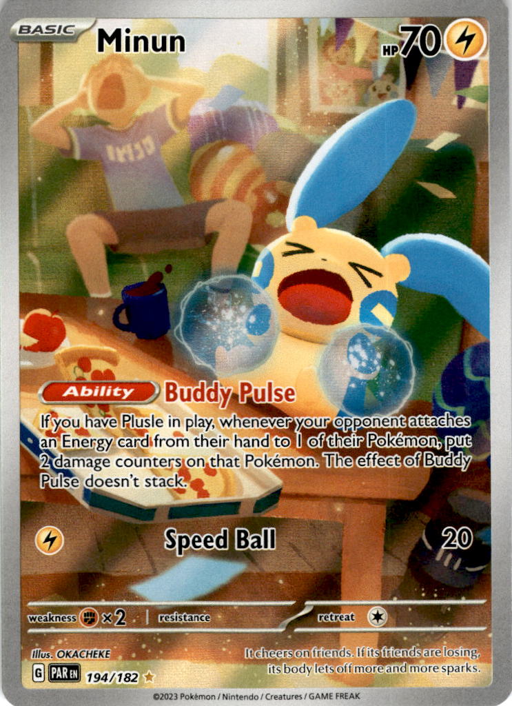 Minun - 194/182 - Illustration Rare Paradox Rift