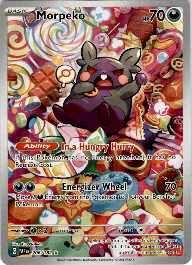 Morpeko - 206/182 - Illustration Rare Paradox Rift