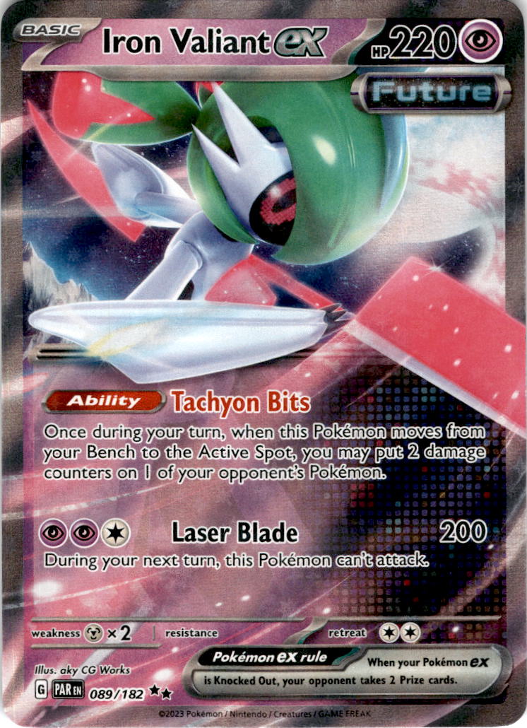 Iron Valiant ex - 089/182 - Ultra Rare Paradox Rift