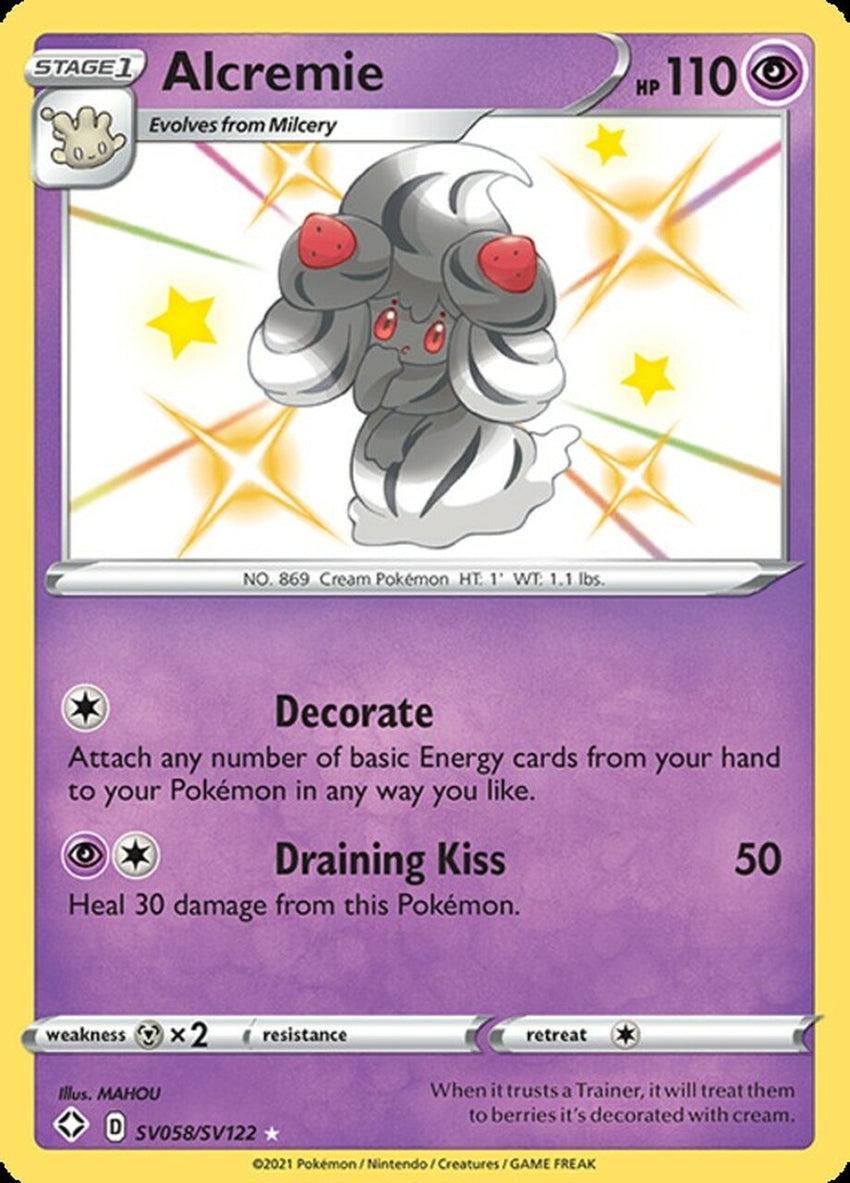 Alcremie - SV58/SV122 - Shiny Rare Shining Fates-Cherry Collectables
