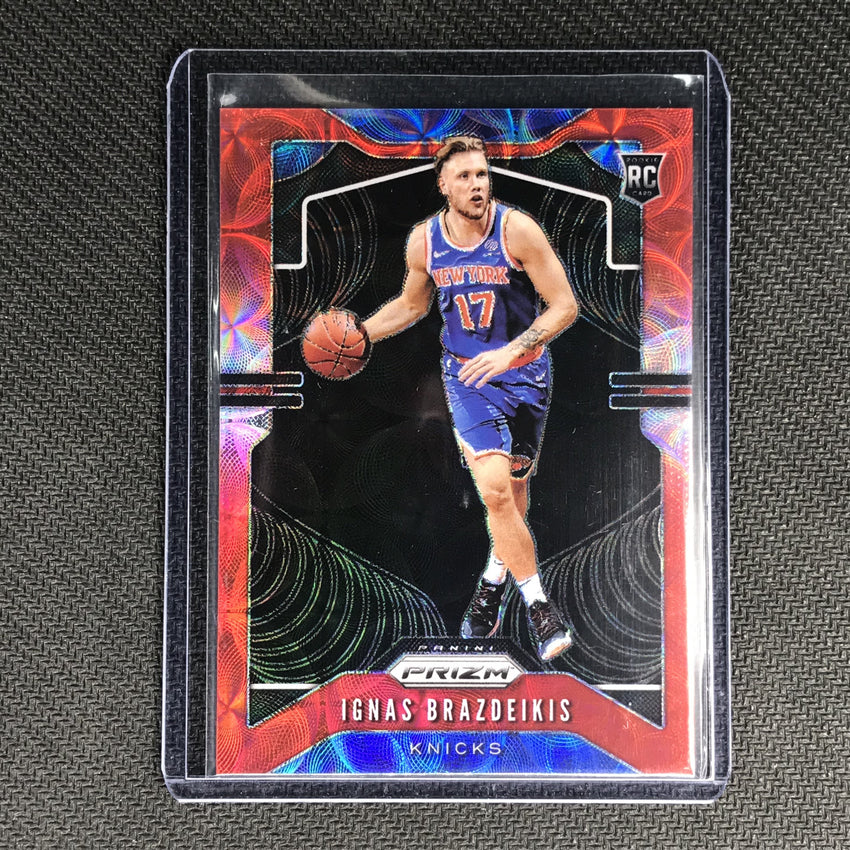 2019-20 Prizm IGNAS BRAZDEIKIS Choice Red Prizm 87/88 Rookie #284-Cherry Collectables