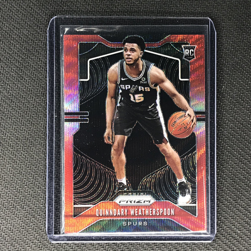 2019-20 Prizm QUINNDARY WEATHERSPOON Ruby Wave Prizm Rookie #285-Cherry Collectables