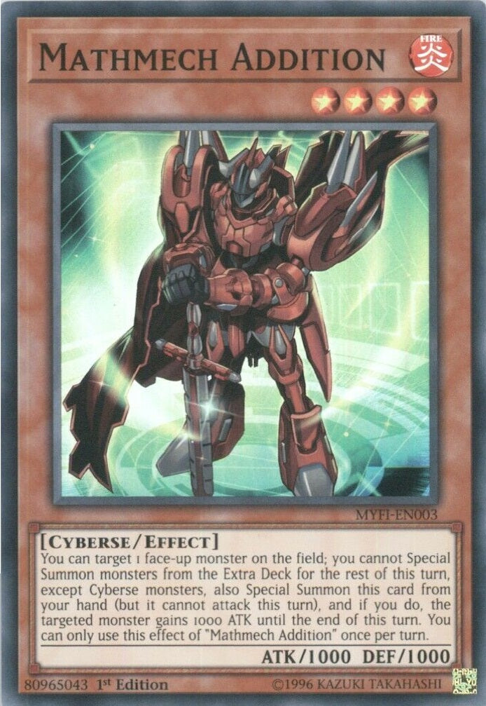 Matchmech Addition Mathmech Addition - Myfi-en003 - Super Rare - 1st Edition – Cherry ...