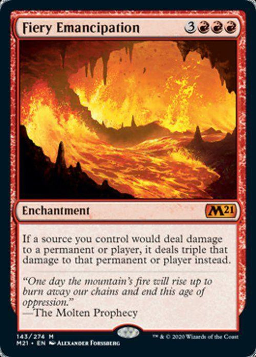FOIL - Fiery Emancipation 143/274 - Core Set 2021-Cherry Collectables