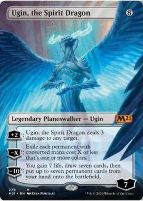 BORDERLESS - Ugin, the Spirit Dragon 279 - Core Set 2021-Cherry Collectables