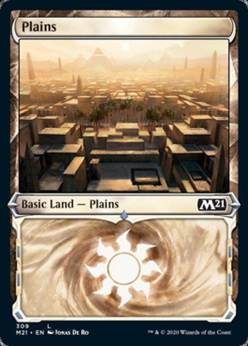 FOIL SHOWCASE - Plains 309 - Core Set 2021-Cherry Collectables