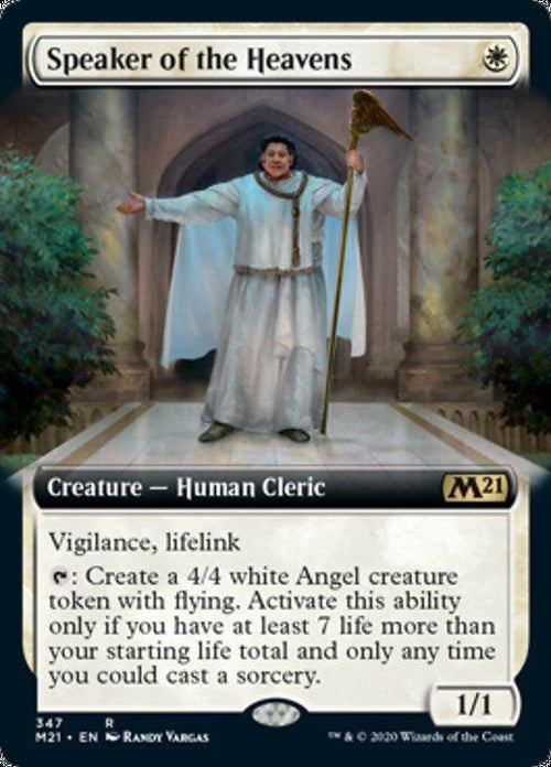 FOIL EXTENDED ART - Speaker of the Heavens 347 - Core Set 2021-Cherry Collectables