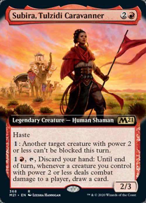 FOIL EXTENDED ART - Subira, Tulzidi Caravanner 368 - Core Set 2021-Cherry Collectables