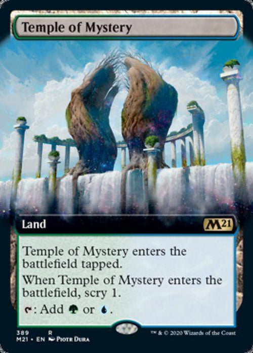 FOIL EXTENDED ART - Temple of Mystery 389 - Core Set 2021-Cherry Collectables