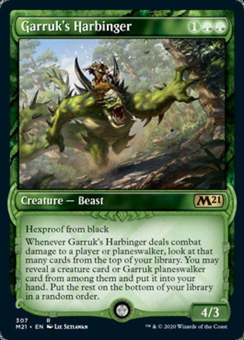 FOIL SHOWCASE - Garruk's Harbinger 307 - Core Set 2021-Cherry Collectables