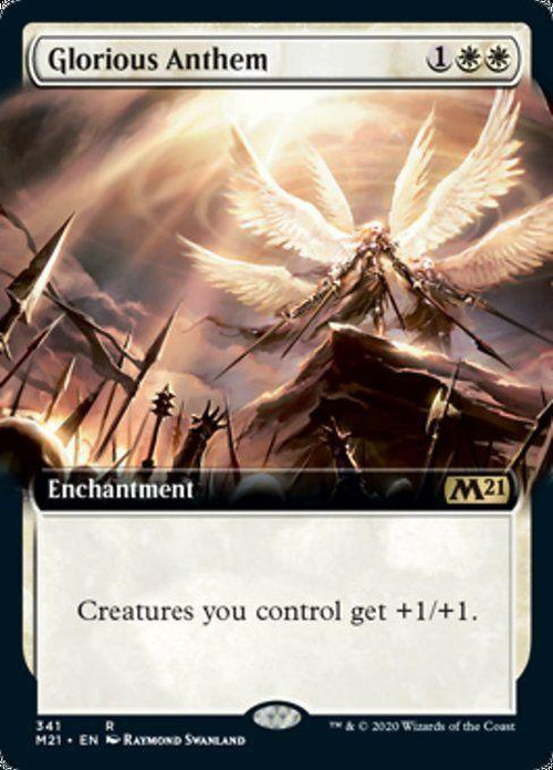 FOIL EXTENDED ART - Glorious Anthem 341 - Core Set 2021-Cherry Collectables