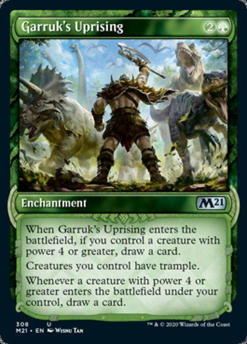 FOIL SHOWCASE - Garruk's Uprising 308 - Core Set 2021-Cherry Collectables