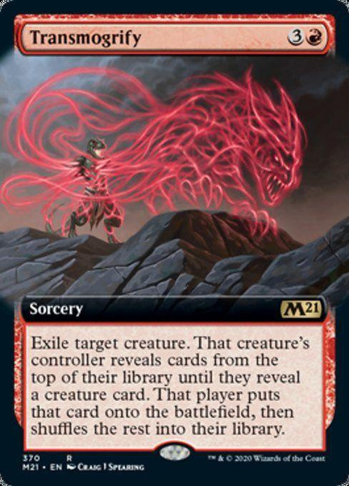 FOIL EXTENDED ART - Transmogrify 370 - Core Set 2021-Cherry Collectables