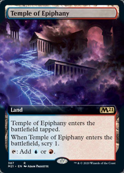 FOIL EXTENDED ART - Temple of Epiphany 387 - Core Set 2021-Cherry Collectables