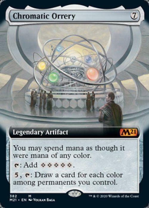 FOIL EXTENDED ART - Chromatic Orrery 382 - Core Set 2021-Cherry Collectables