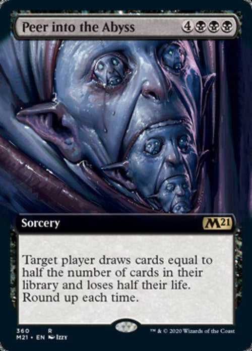 FOIL EXTENDED ART - Peer into the Abyss 360 - Core Set 2021-Cherry Collectables